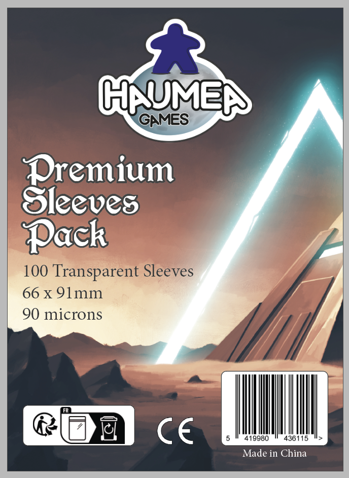 Premium Sleeves Pack (100 Sleeves, 90 microns)